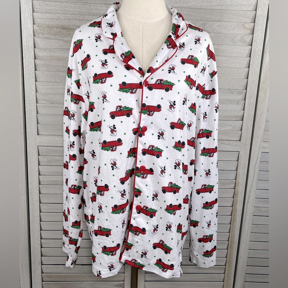 DISNEY Mickey Mouse Christmas Pajama Top-Large